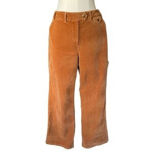 Anthropologie Isabella Bird Velour High Rise Wide Leg Trouser Pants Size 8